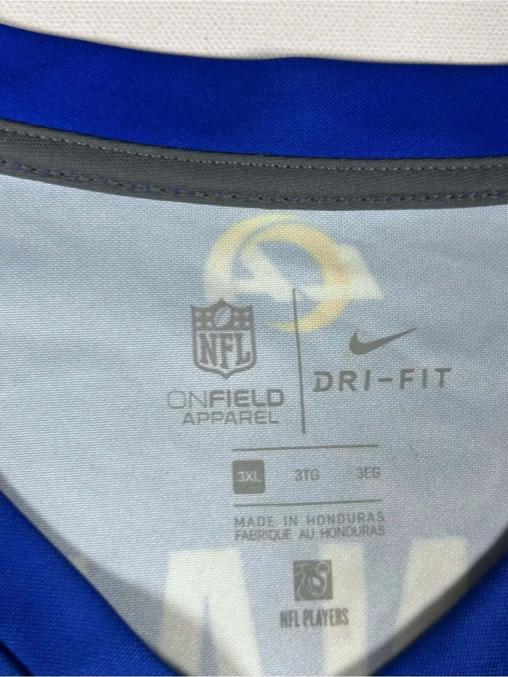 Nike Men's Los Angeles Rams Aaron Donald #99 NFL Jersey Blue Yellow Size 3XL